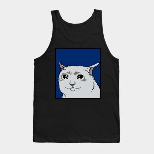 Unhappy Cat Meme Tank Top